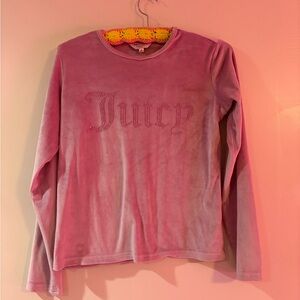 Juicy Couture Pink Velour Sweatshirt